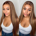 Highlight Silky Straight Wear Go Pre-Plucked And Pre Cut Glueless 7*4 Lace Closure Wig