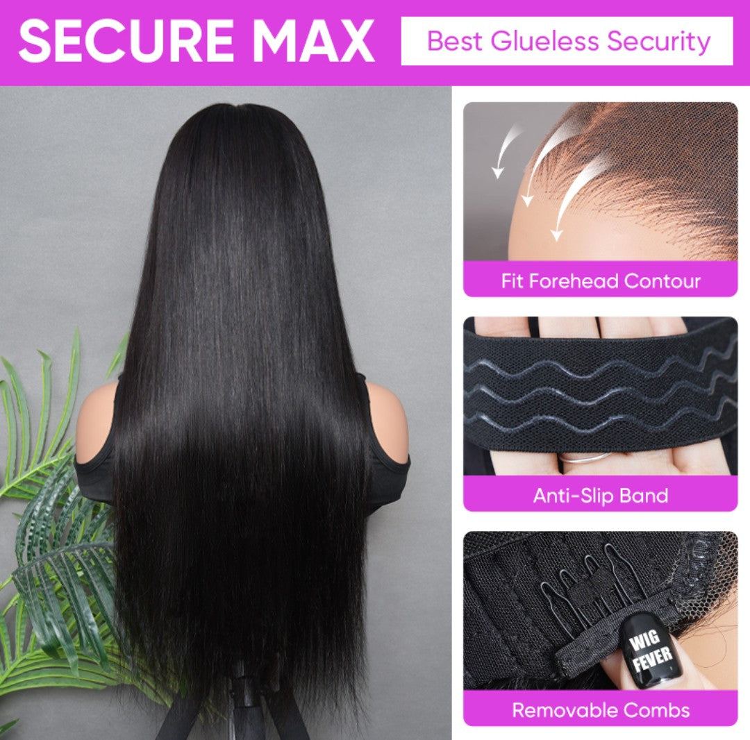 M-cap Silky Straight 9x6 Wear Go Glueless Bleached Tiny Knots Pre-Cut Lace Closure Pre Plucked Human Hair Wig