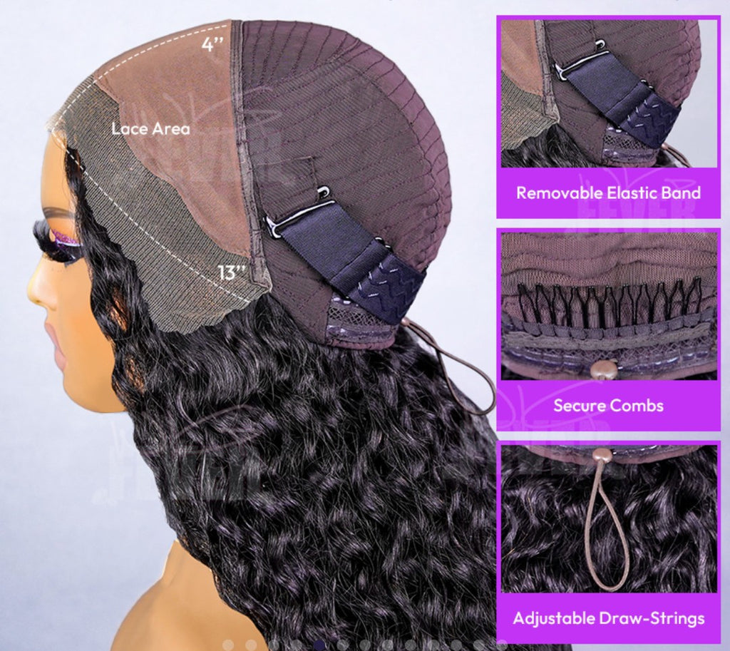 Top Tier HD HIGHEST QUALITY Natural Body Wave Pre-Cut 13x4 Lace Frontal Bleached Knots Natural Hairline Wear Go Glueless Wig With Invisi Draw-Strings